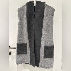 Grey Wool Vest Coat
